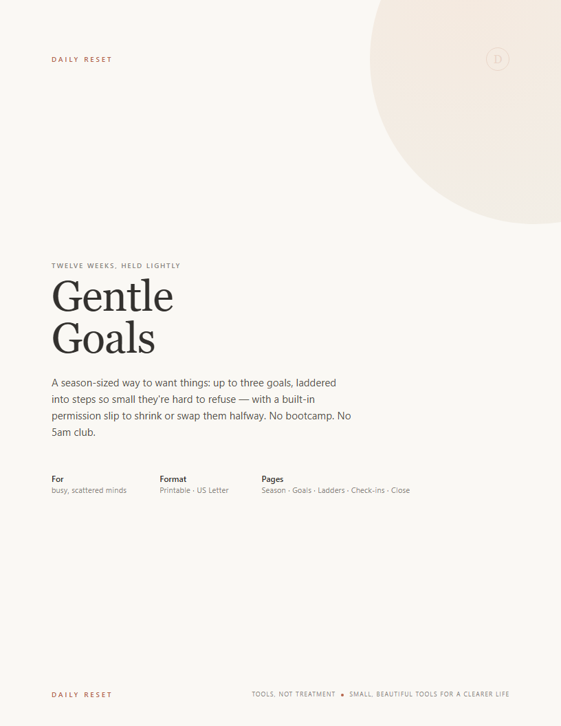 Gentle Goals cover