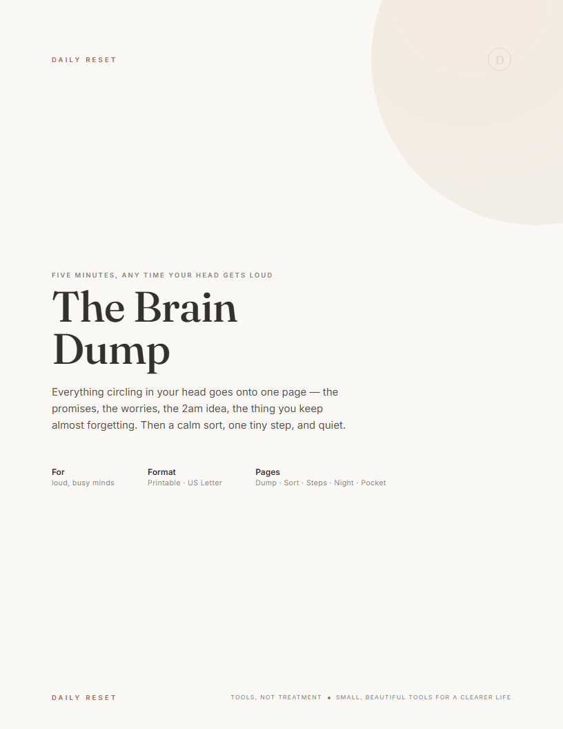 The Brain Dump cover