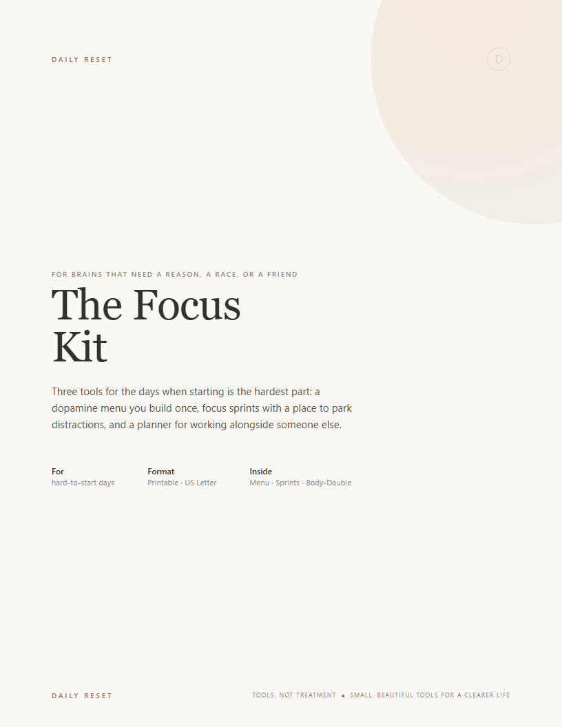 The Focus Kit cover