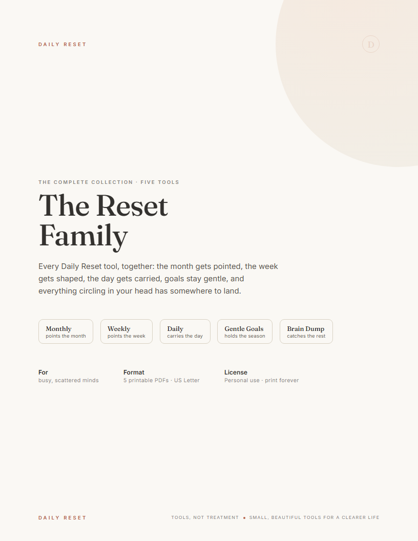 The Reset Family cover
